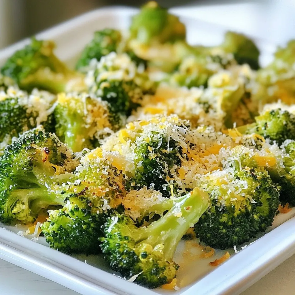Roasted Garlic Parmesan Broccoli Einfaches Rezept