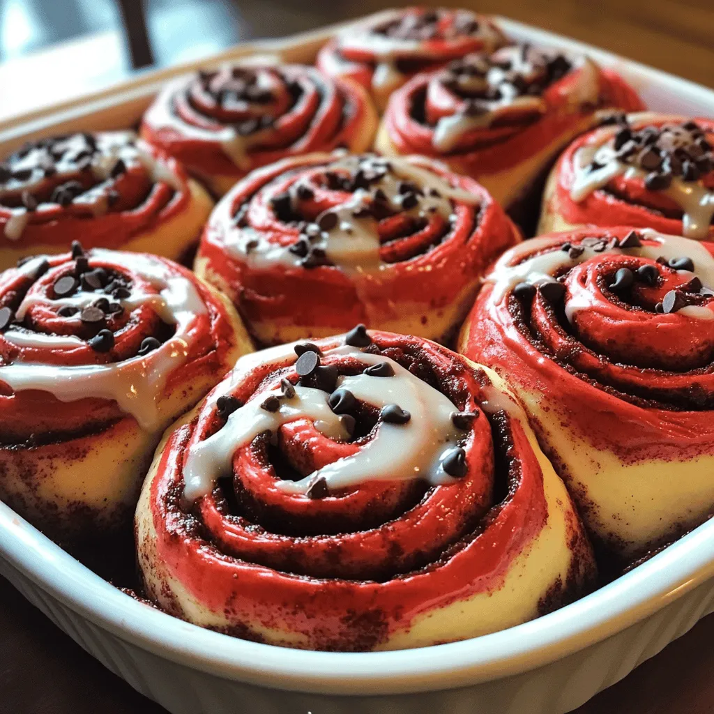 Red Velvet Cinnamon Rolls Himmlischer Genuss Pur