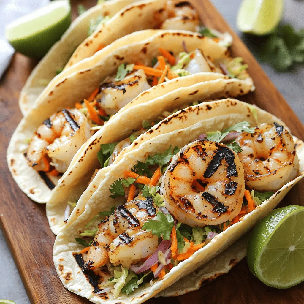 Grilled Shrimp Tacos with Slaw Einfaches Rezept