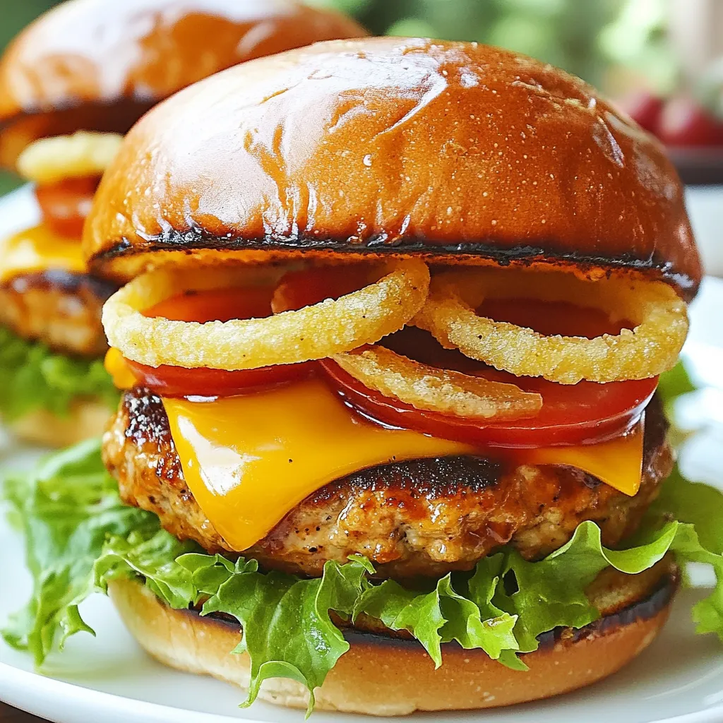 BBQ Ranch Turkey Burgers Einfaches und Leckeres Rezept
