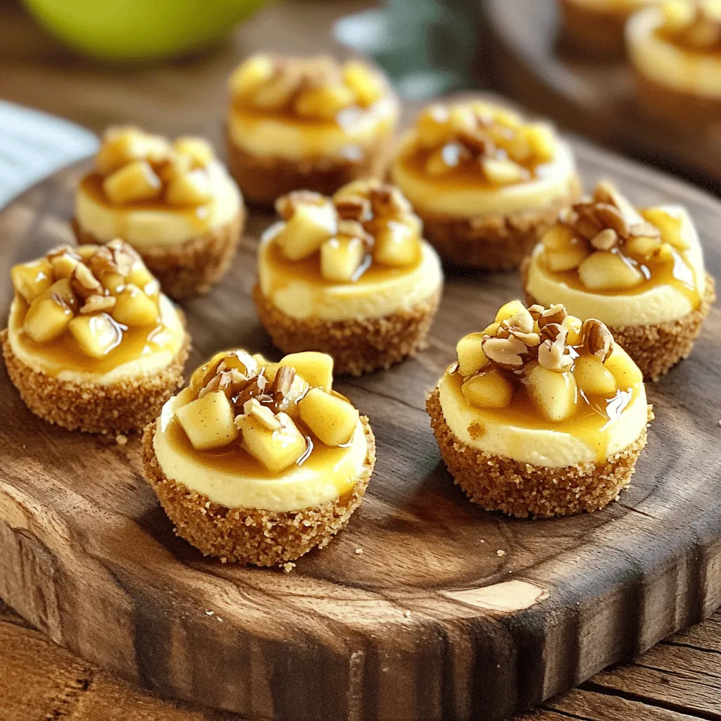 Mini Caramel Apple Cheesecake Bites Einfach und Lecker