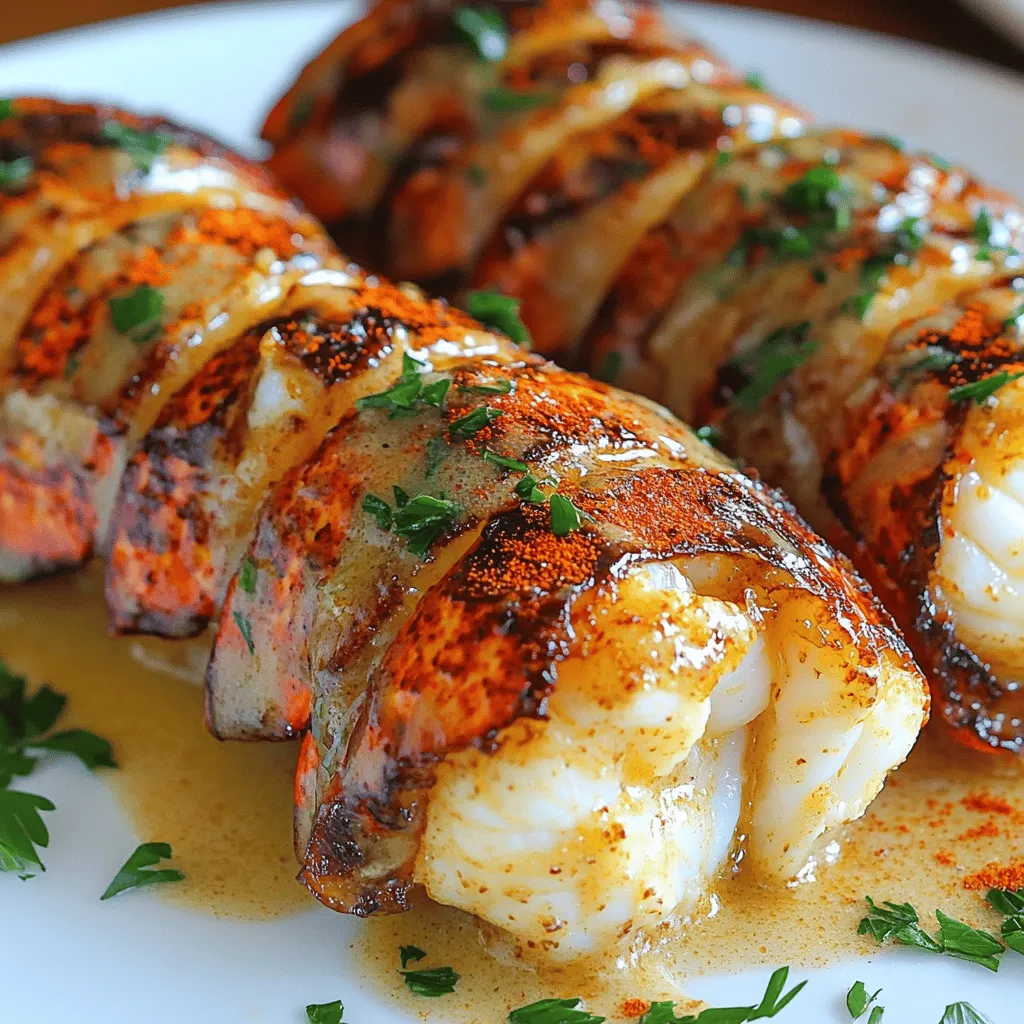 Cremige Knoblauchbutter-Lobster-Schwänze Rezept