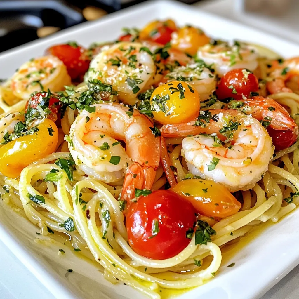 Cilantro Lime Shrimp Pasta Frisch und Einfach Zubereiten