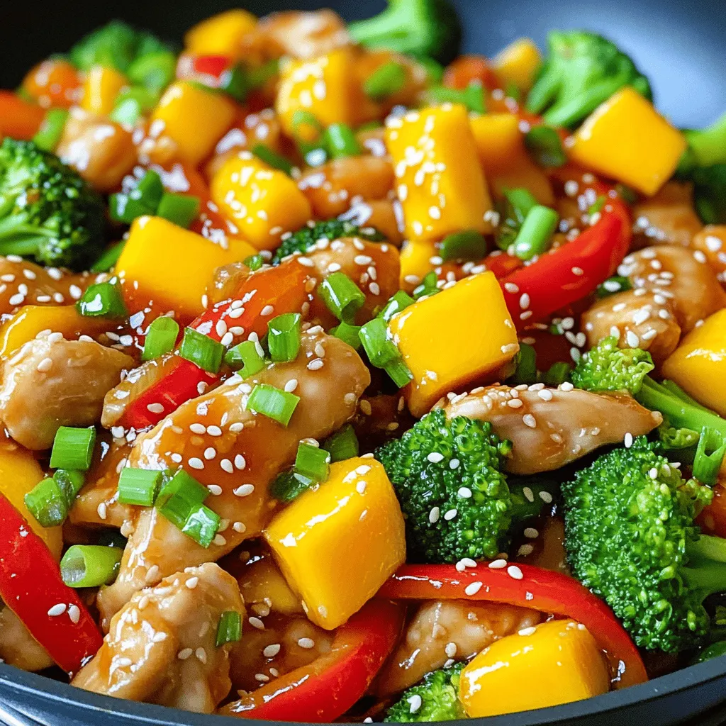 Spicy Mango Chicken Stir Fry Einfache und leckere Idee