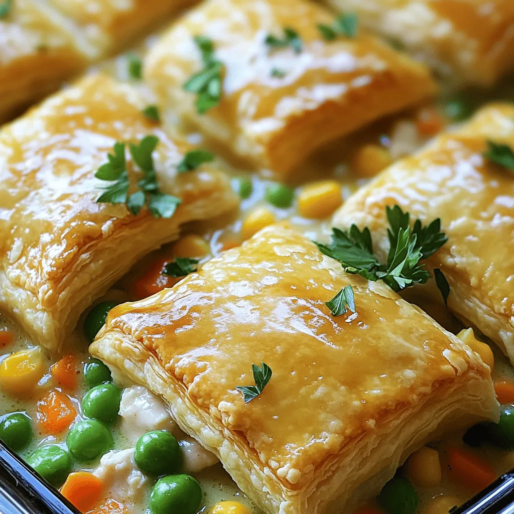 Für eine einfache Chicken Pot Pie Casserole brauchen Sie: