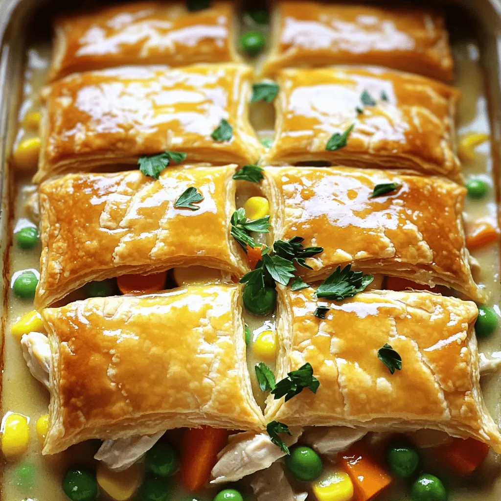 Einfache Chicken Pot Pie Casserole für alle Gelegenheiten