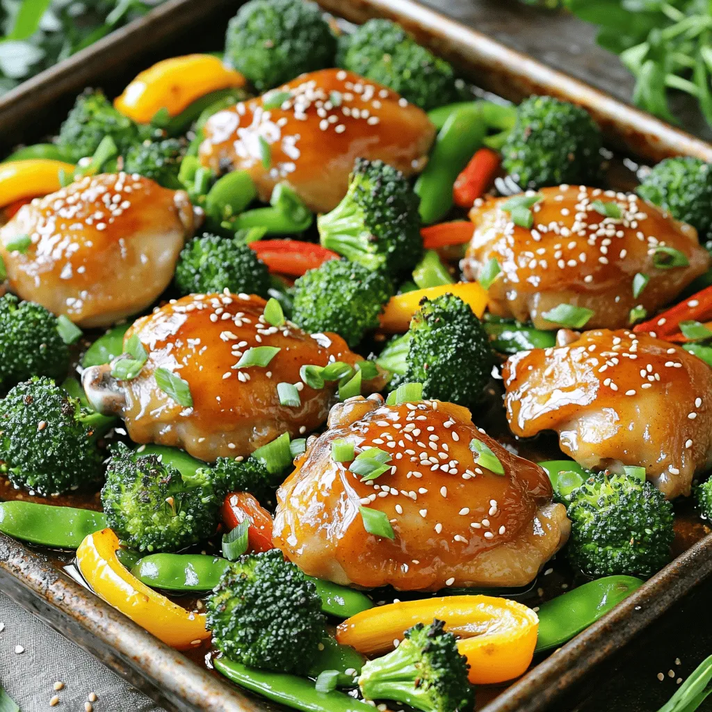 One-Pan Honey Garlic Chicken and Veggies Rezept