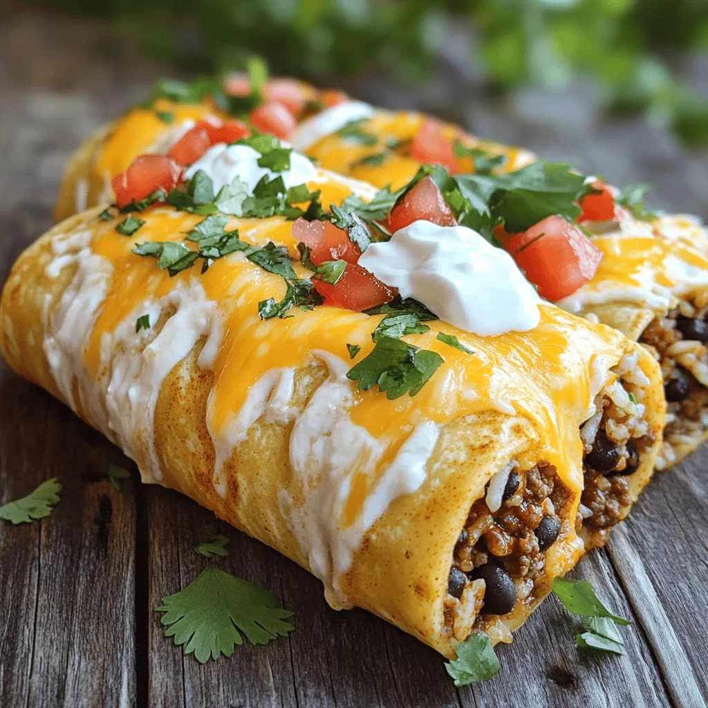Für einen leckeren Taco Bell Beefy Melt Burrito brauchst du folgende Zutaten: