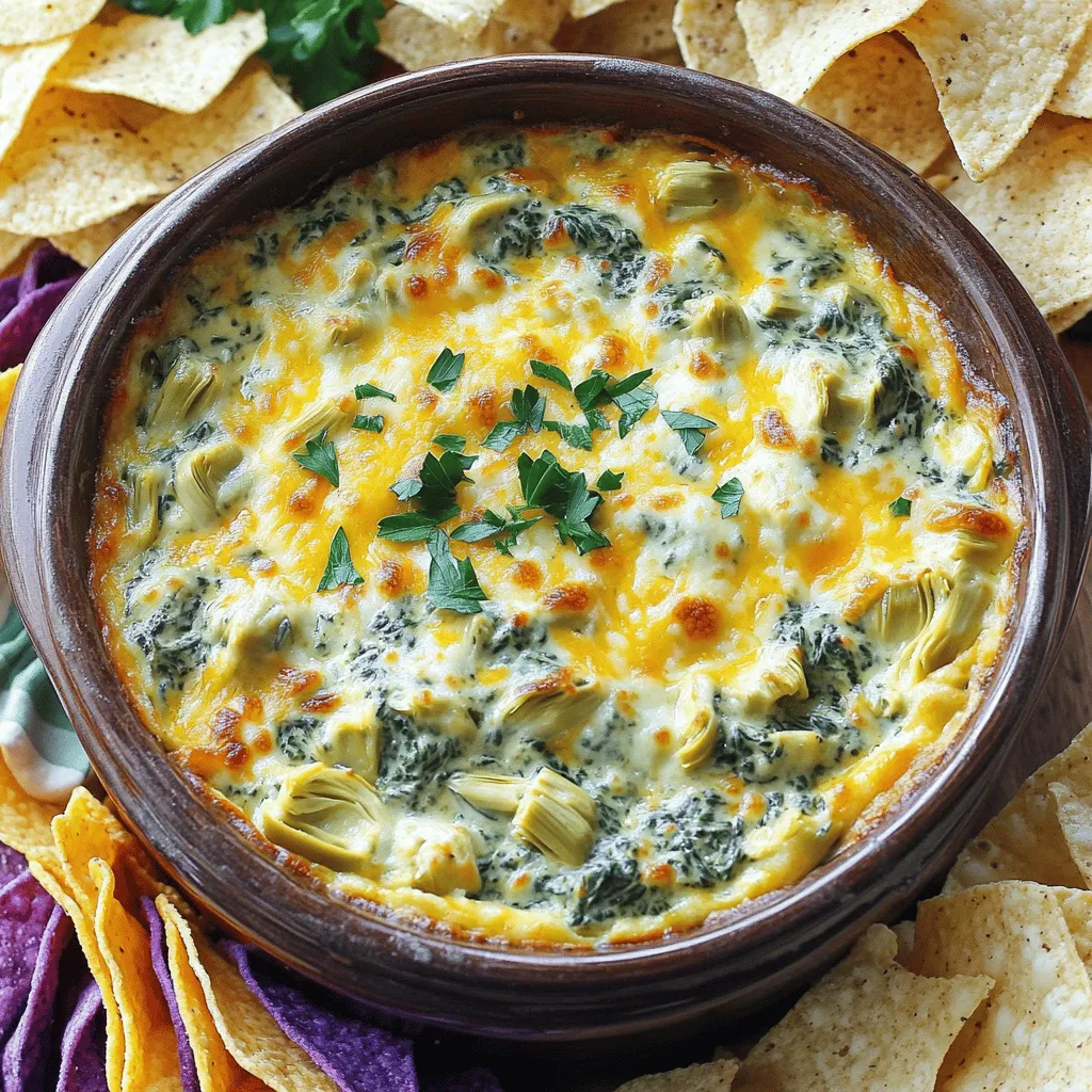 Slow Cooker Creamy Spinach Artichoke Dip Einfach Zubereiten