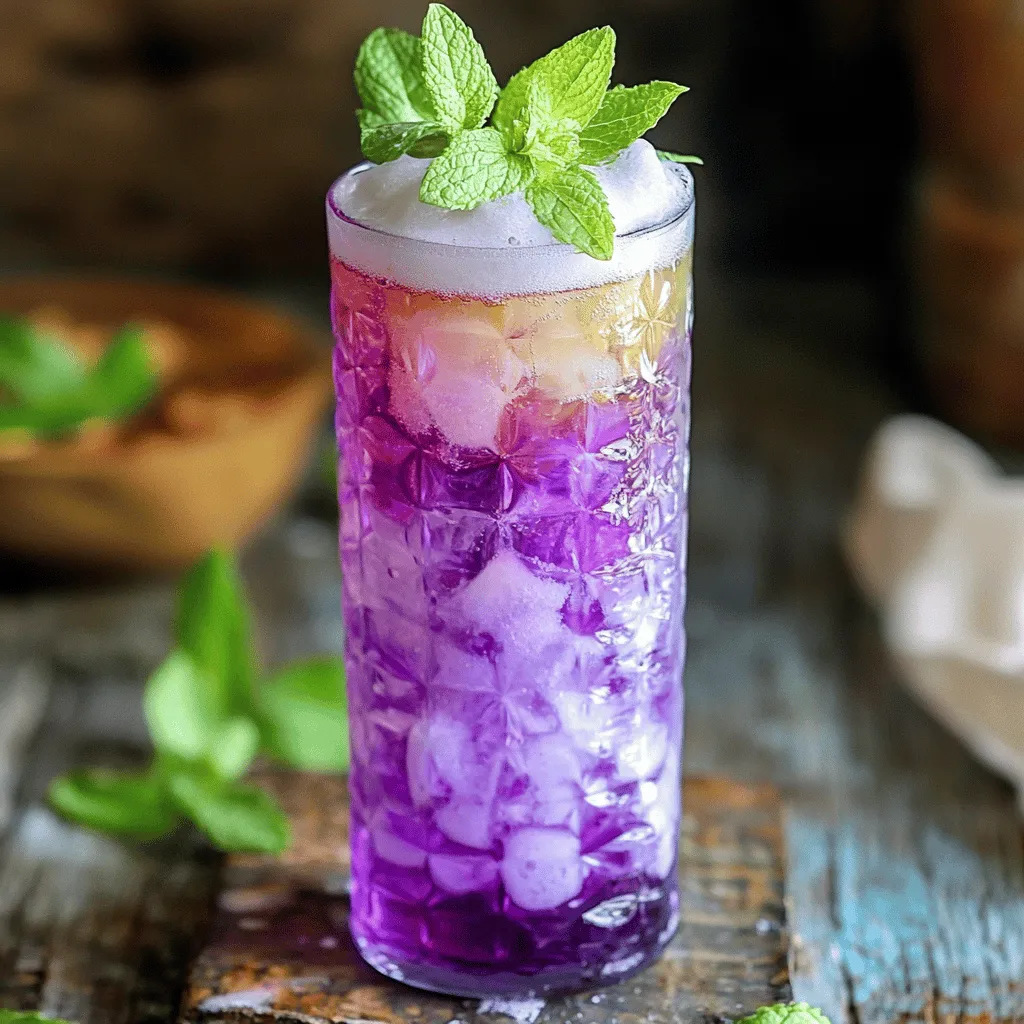 Zuckerfreies Heidelbeer Italian Cream Soda Rezept