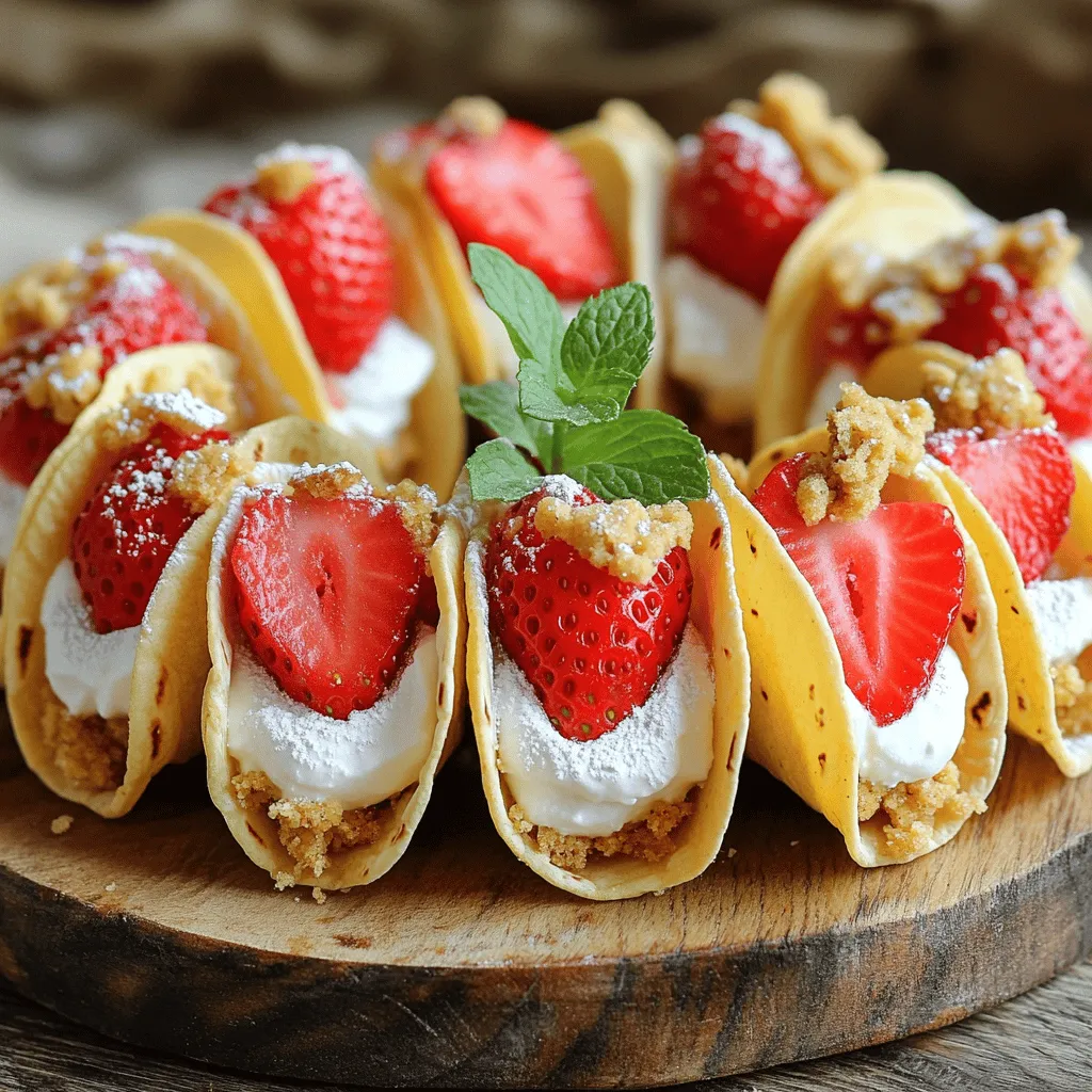 Strawberry Cheesecake Tacos Köstlicher Genuss für alle