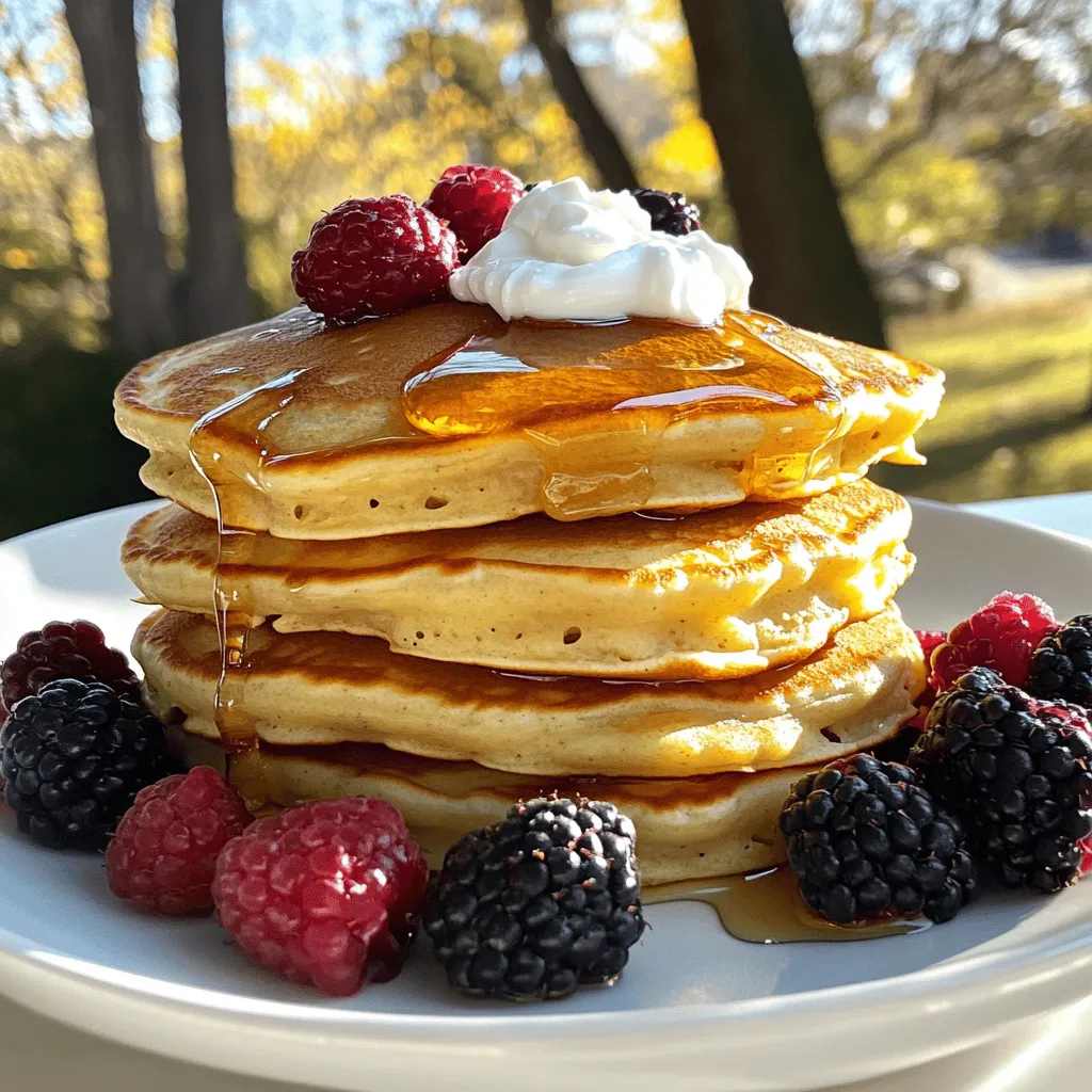 Gesunde griechische Joghurt-Pfannkuchen einfach zubereiten