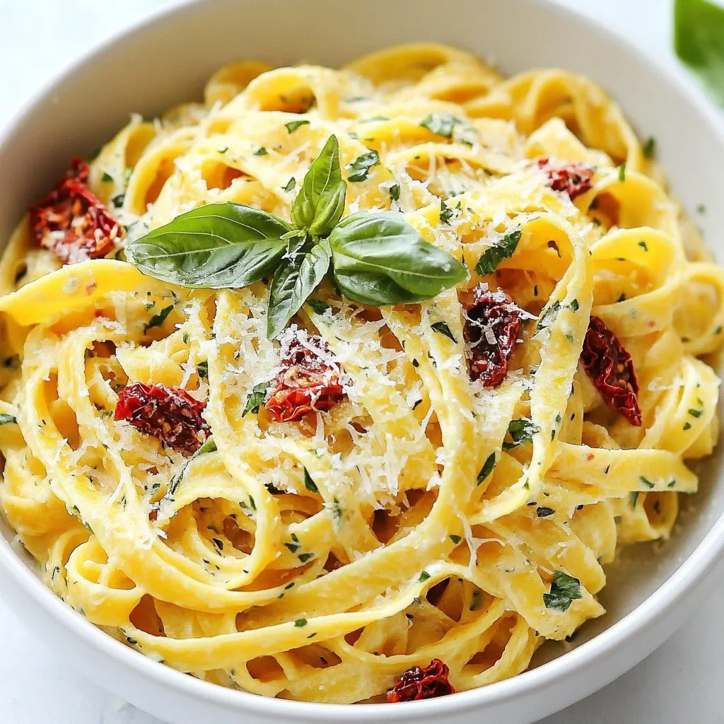 Cremige Sun-Dried Tomato Pasta Einfaches Genussrezept