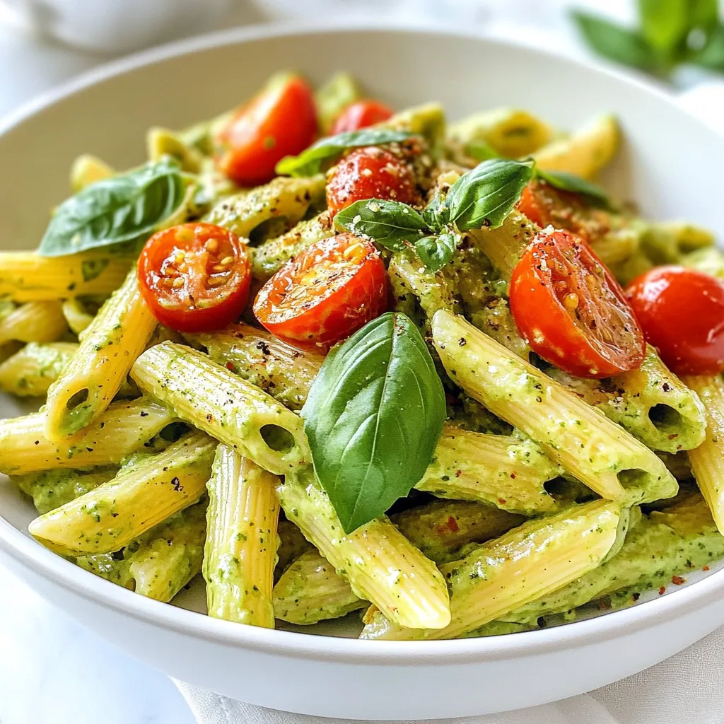 Cremige Avocado-Pasta Einfaches und schnelles Rezept