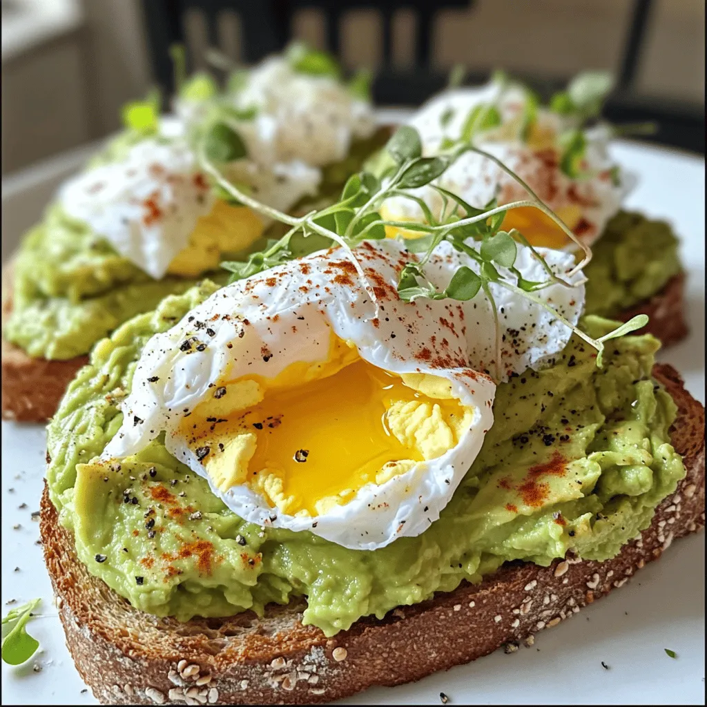 Avocado Toast mit pochiertem Ei Gesund und Lecker