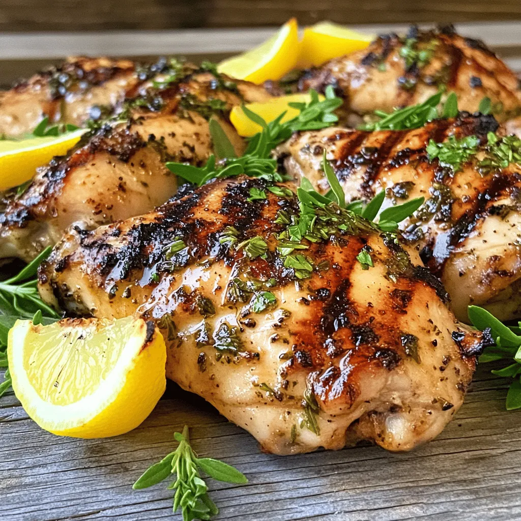 Lemon Herb Grilled Chicken Einfach und Lecker Gegrillt