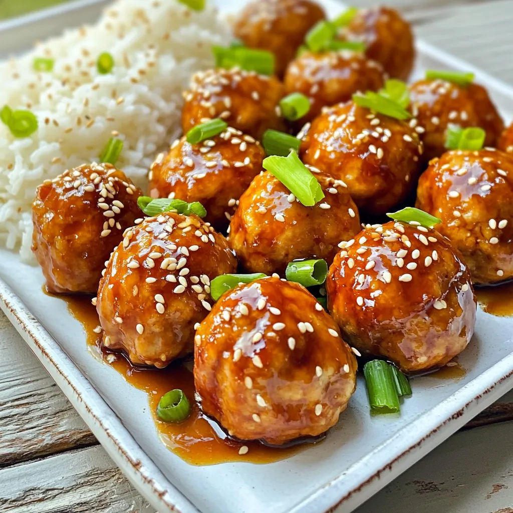 Teriyaki Chicken Meatballs Einfache und köstliche Idee