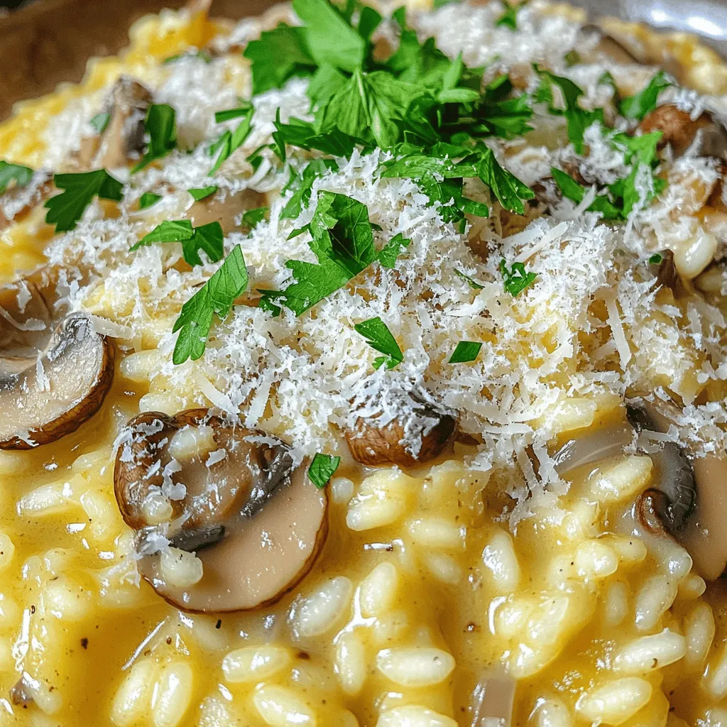 Creamy Mushroom Risotto Einfache und herzliche Speise