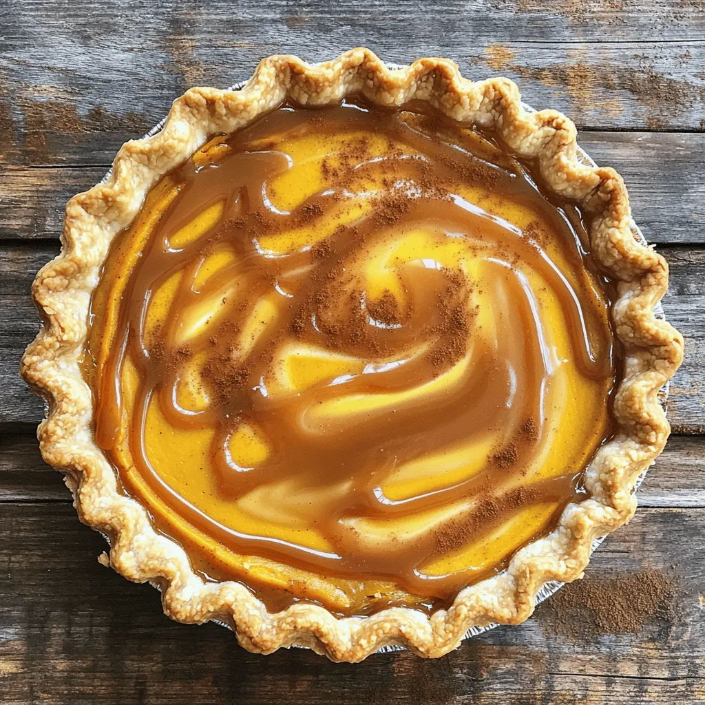 Karamell-Schicht-Kürbiskuchen Einfach und Lecker