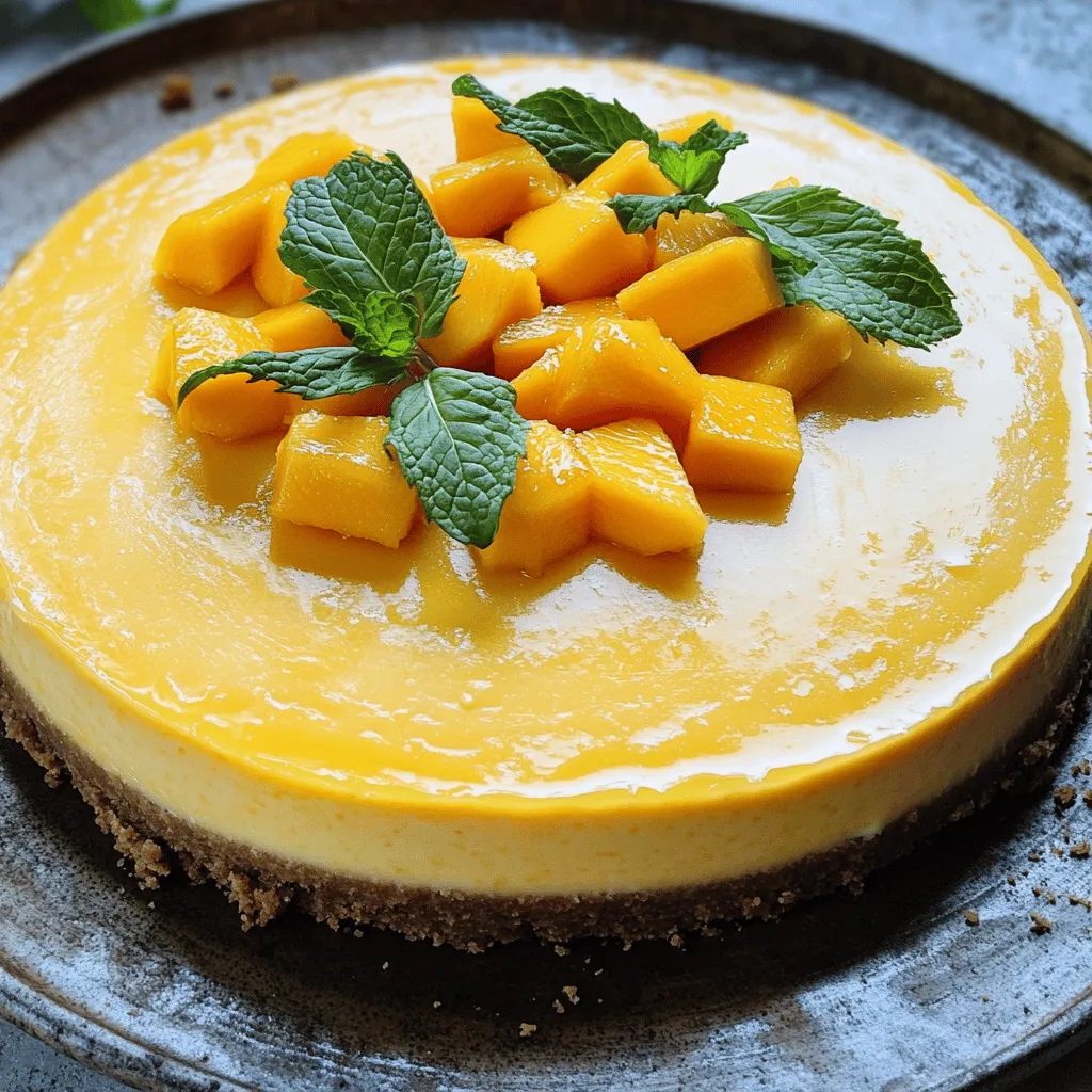 Tropical Mango Cheesecake Bliss Fruchtiger Genuss