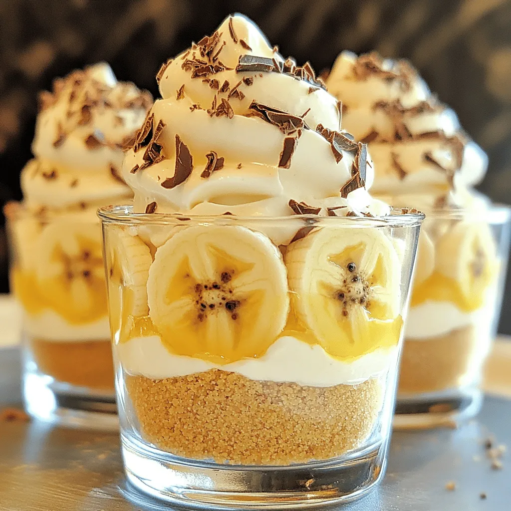 Um die Mini-Bananencreme-Pies zuzubereiten, brauchst du folgende Hauptzutaten: