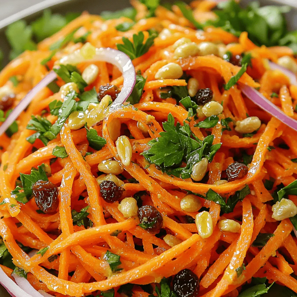 Raw Carrot Salad Frisch und Lecker Zubereiten