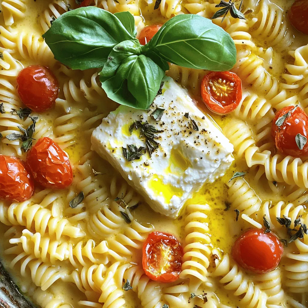 Baked Feta Pasta Schnelle und köstliche Rezeptidee