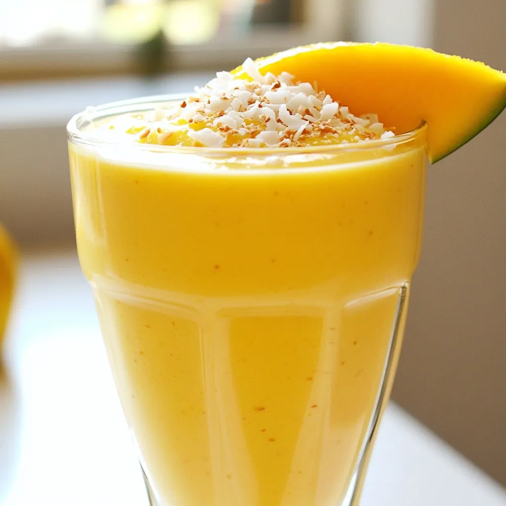 Mango Coconut Smoothie Cremig und Erfrischend Genießen