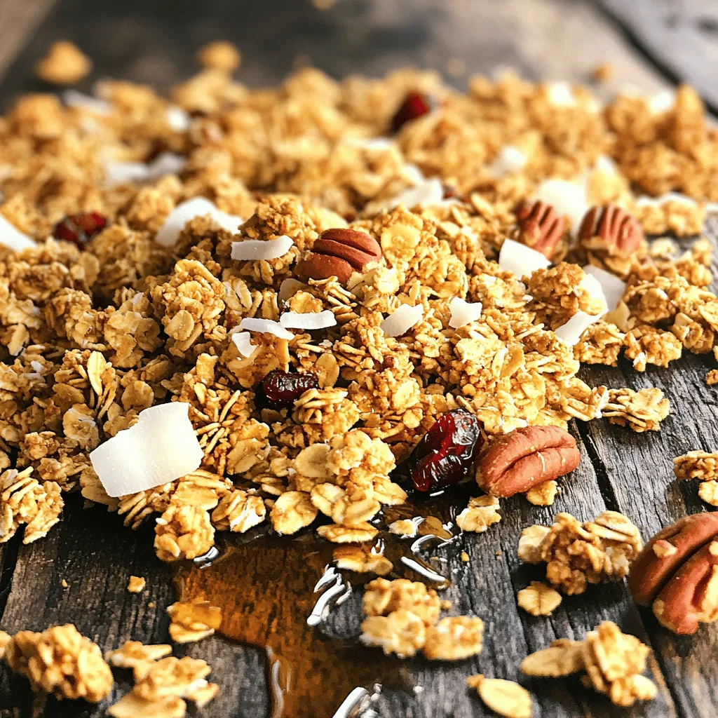 Maple Pecan Granola Einfache und gesunde Mischung