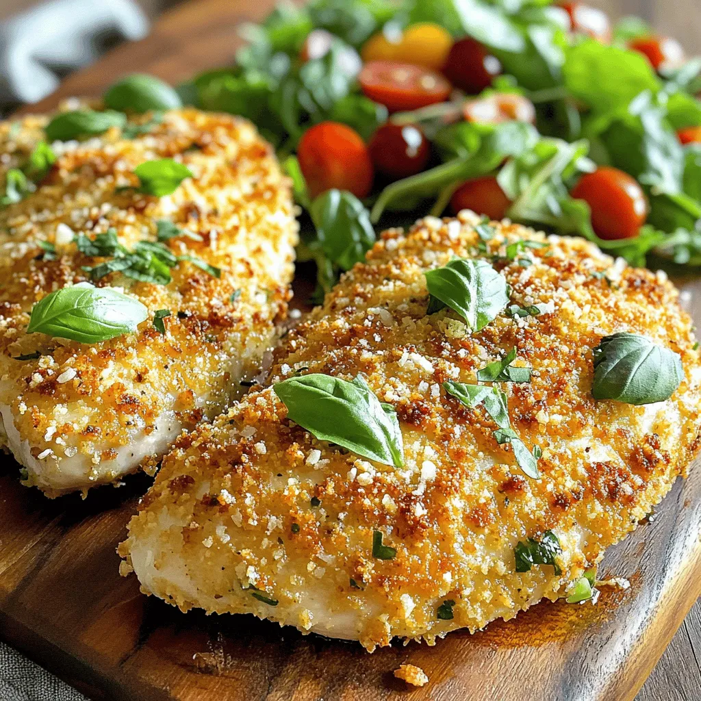 Parmesan Herb Crusted Chicken Saftig und Knusprig