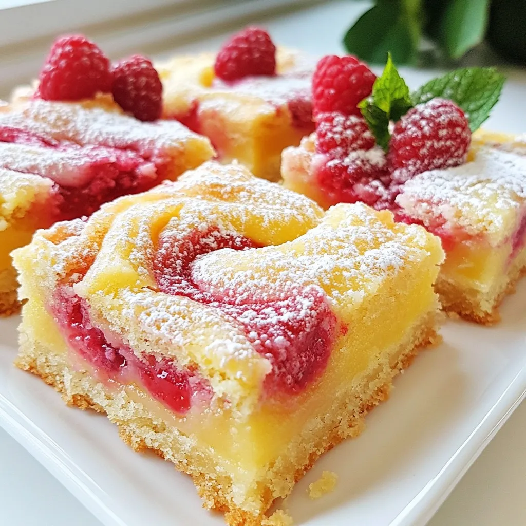 Himbeer-Zitronen Bars verführerisches Sommer Dessert