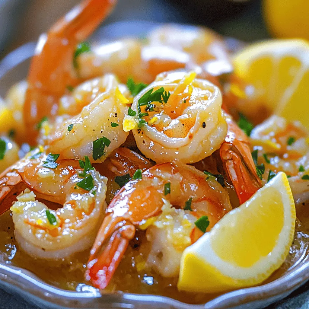 Lemon Garlic Butter Shrimp Schnelles und leckeres Gericht