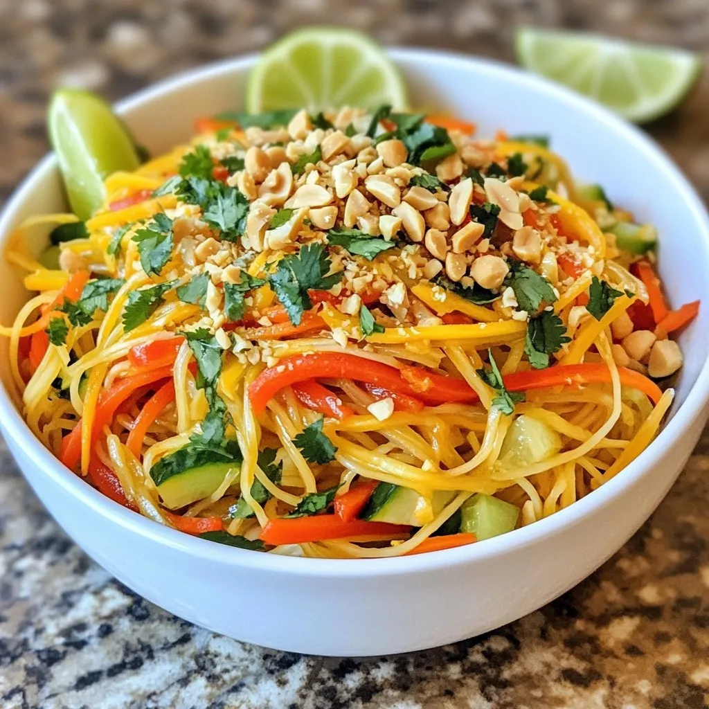 Spicy Thai Peanut Noodles Köstlicher Genuss Schnell