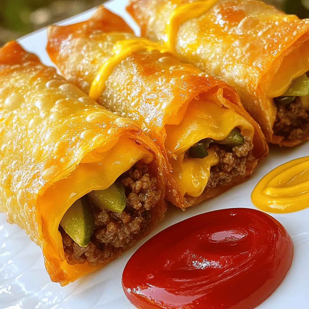 - 1 lb (450g) Rinderhackfleisch - 1 Tasse Cheddar-Käse, gerieben - 1/2 Tasse Zwiebel, fein gehackt - 1/4 Tasse Gurken, eingelegt und fein gehackt