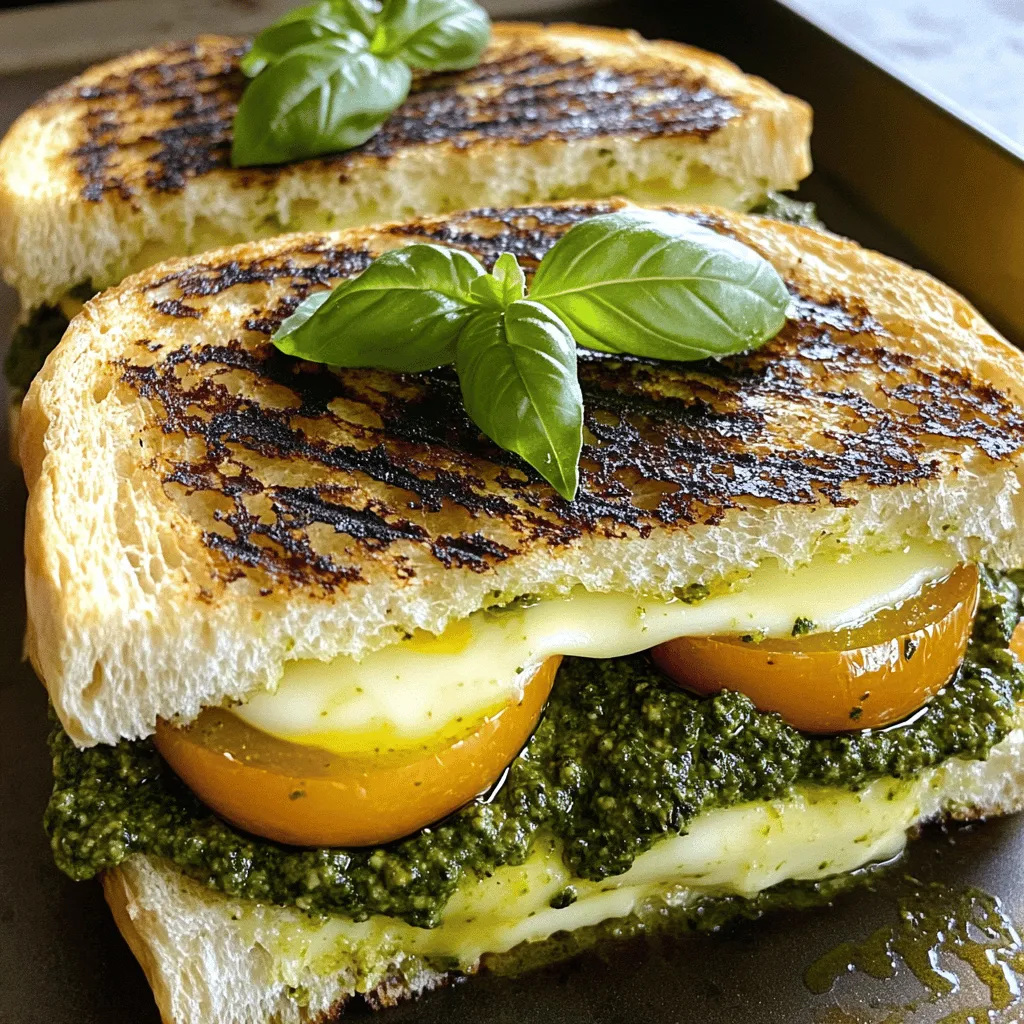 Italienische gegrillte Käsesandwiches lecker und einfach