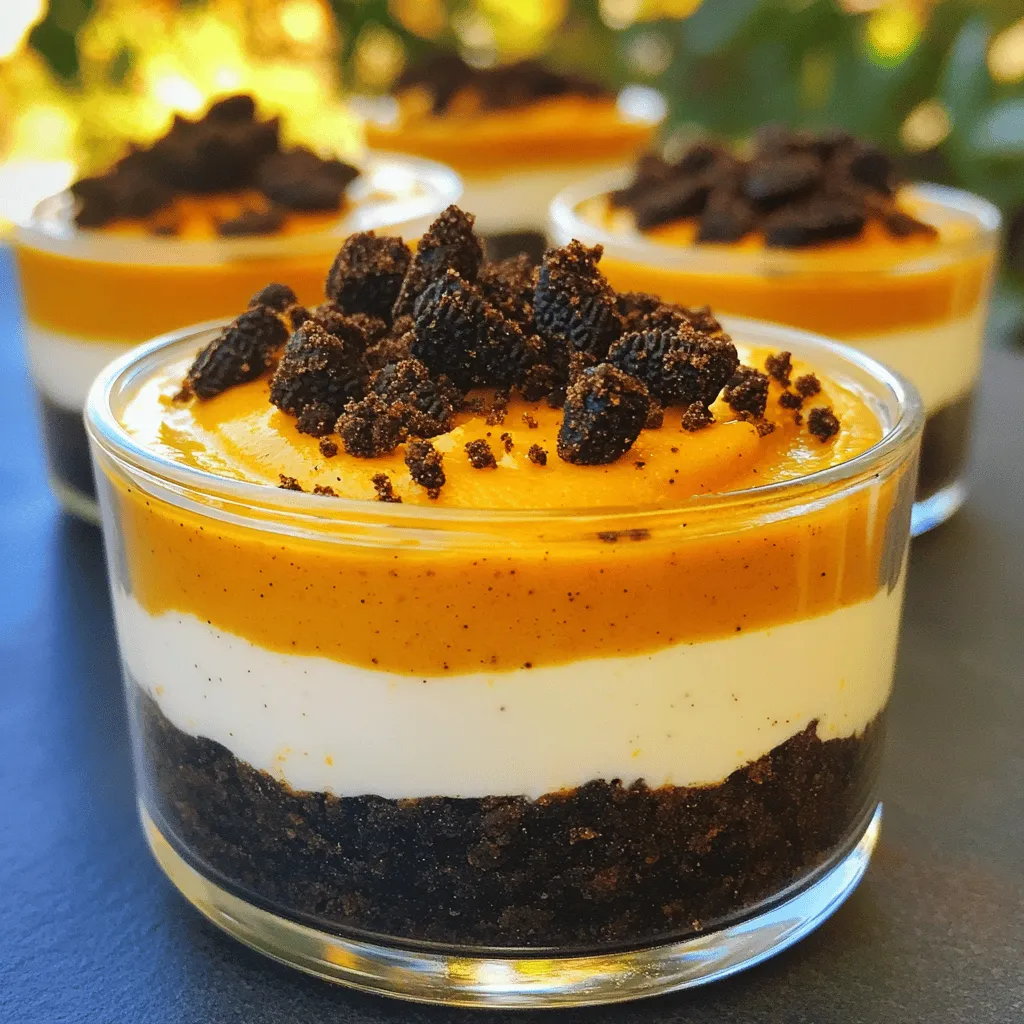 No Bake Oreo Pumpkin Cheesecake Cups Leckerer Genuss