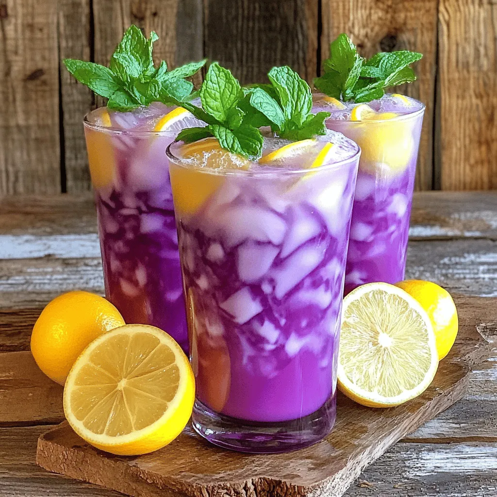Blaubeer-Tee-Limonade Erfrischendes Rezept Einfach Zubereiten