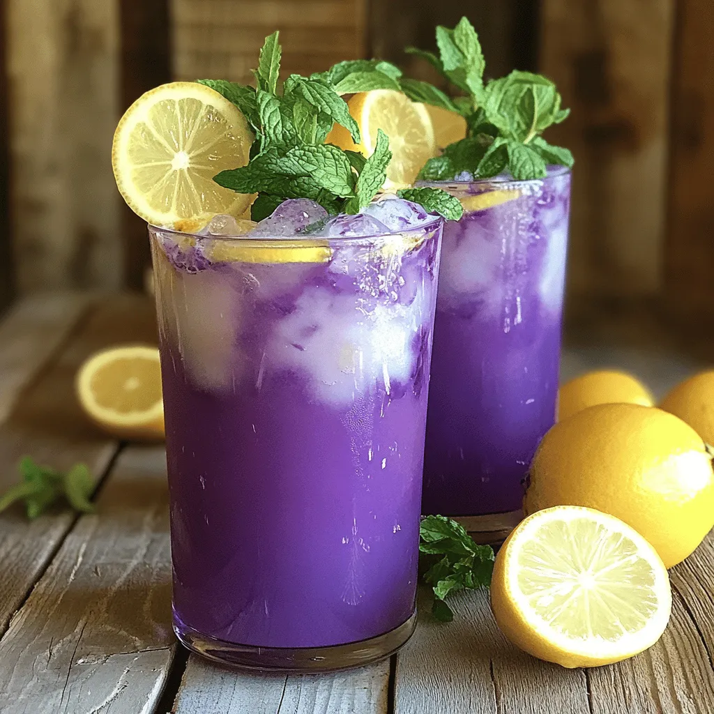 Um Blaubeer-Tee-Limonade zuzubereiten, benötigst du frische Zutaten und einen klaren Plan.