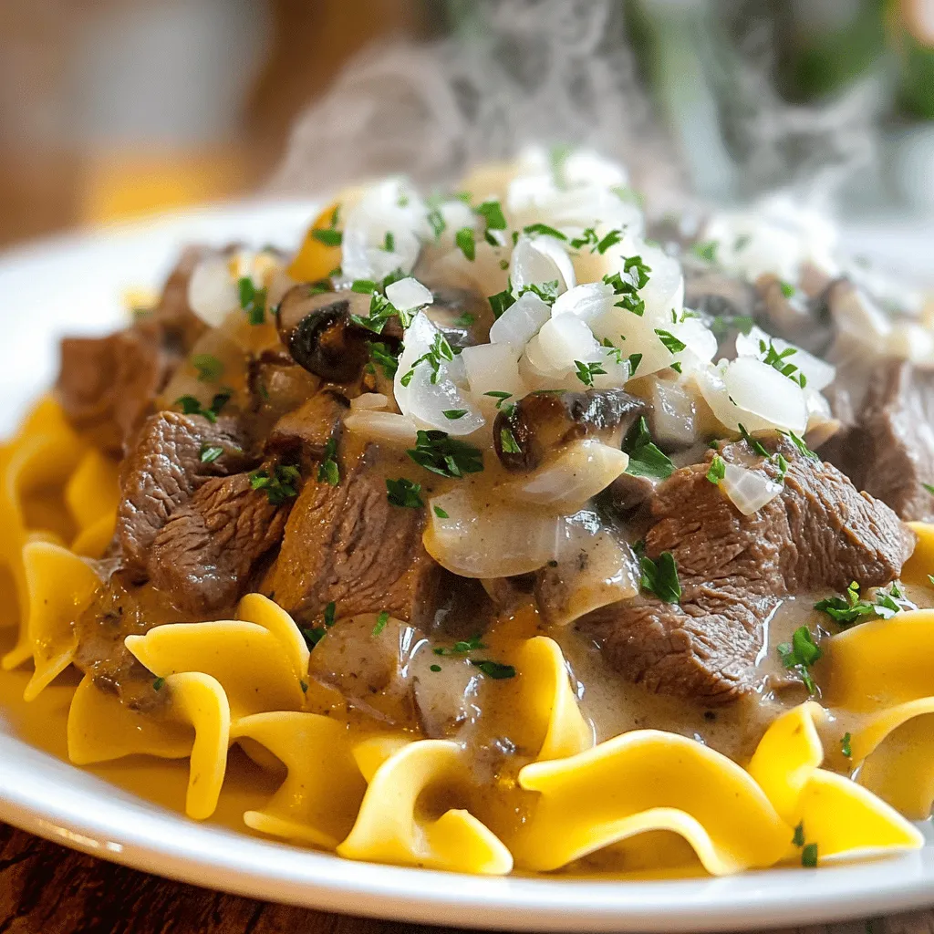Classic Beef Stroganoff Einfache und köstliche Mahlzeit