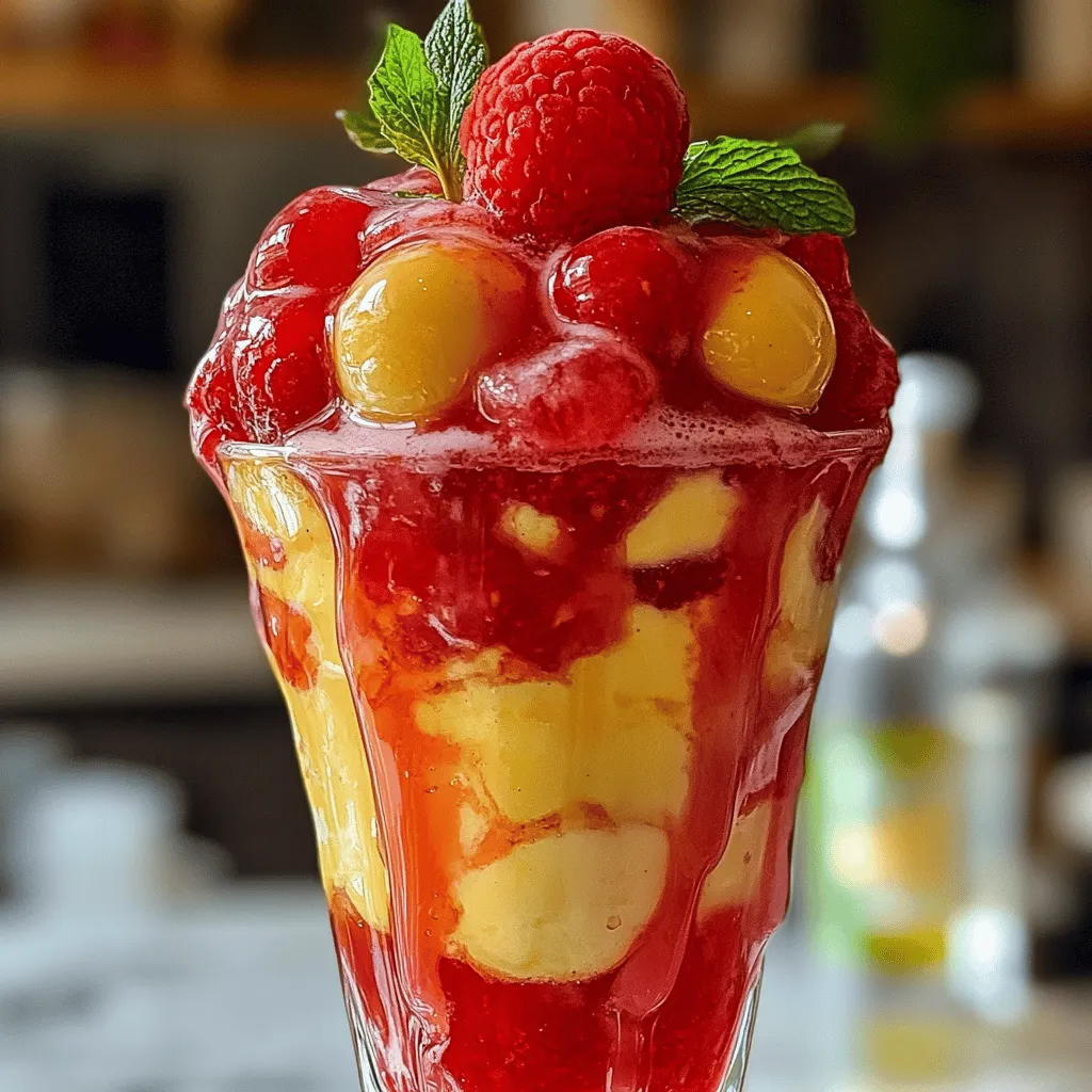 Easy Strawberry Patch Float Einfache und köstliche Erfrischung