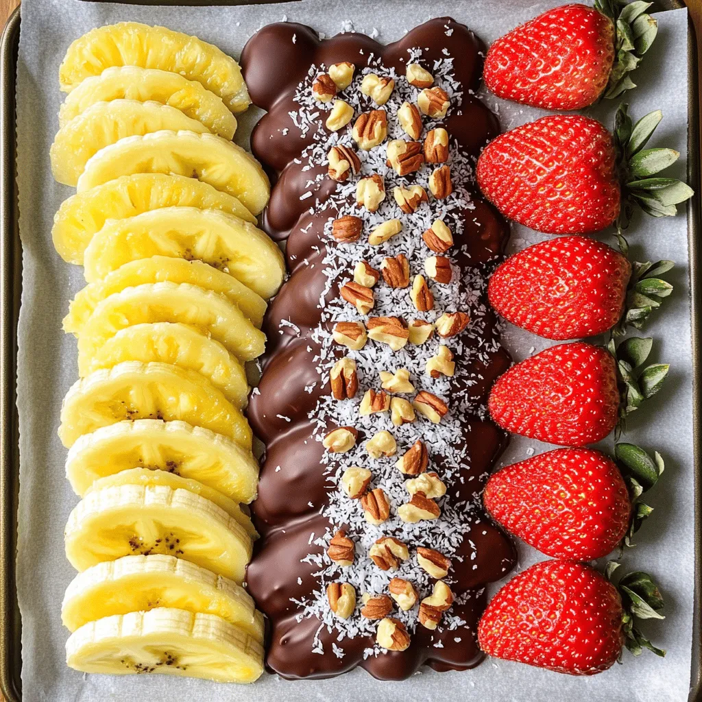 Schokoladenüberzogenes Obst Leckerer Genuss für Jeden