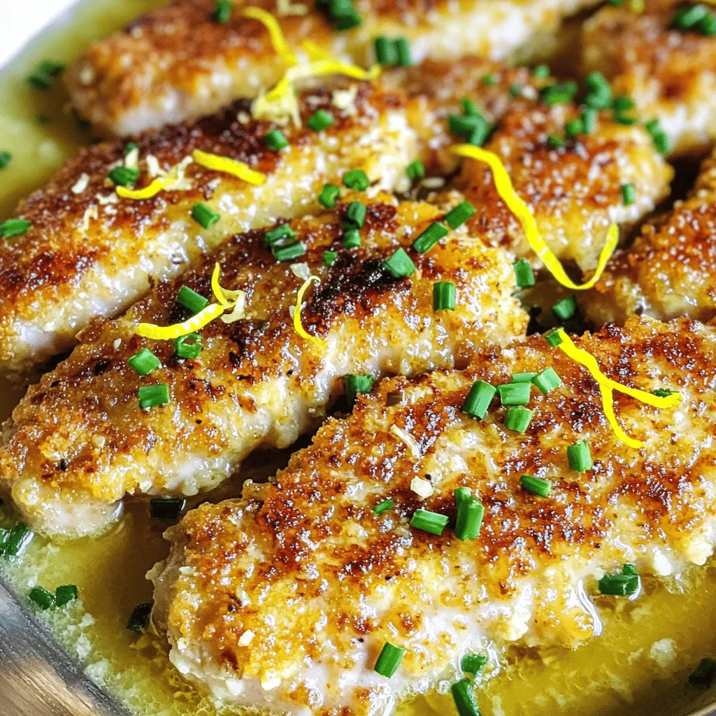 Keto Schweineschnitzel mit Zitronenbuttersauce lecker