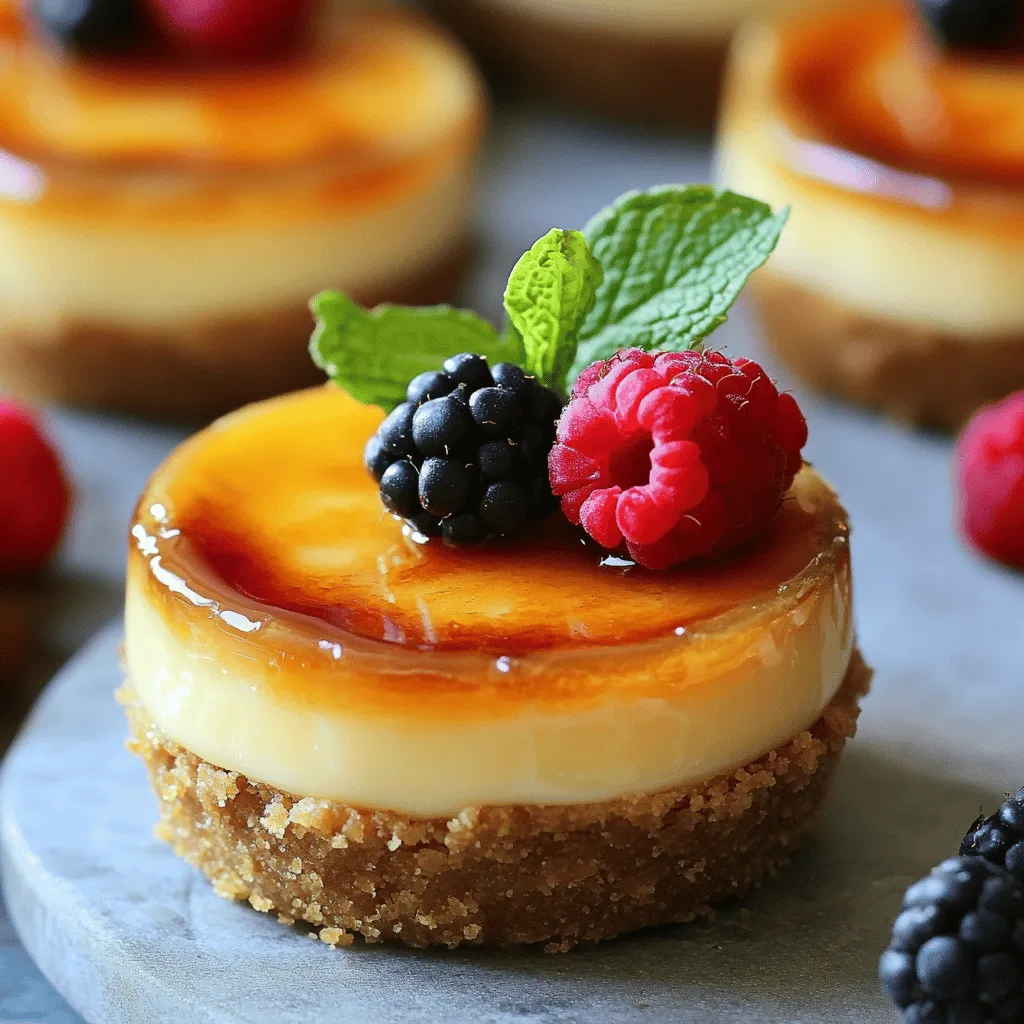 Mini Creme Brulee Cheesecakes Einfach und Lecker