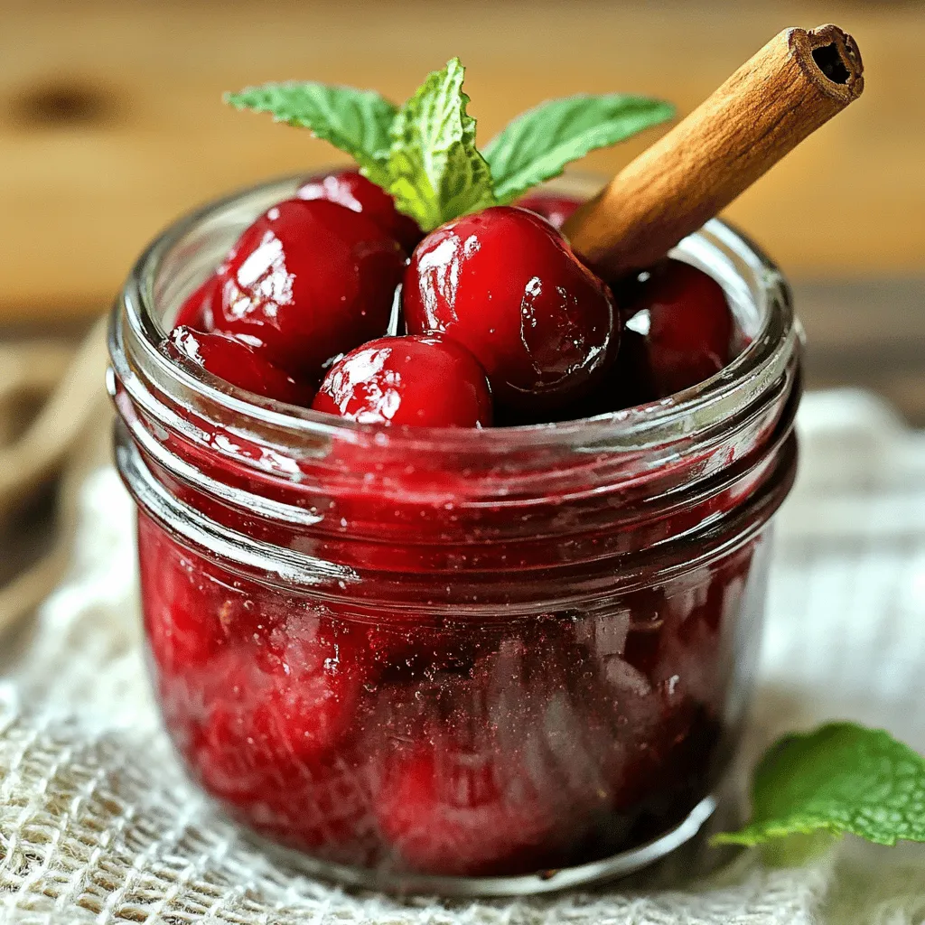 Für ein leckeres Kirschkompott brauchst du nur einige einfache Zutaten: