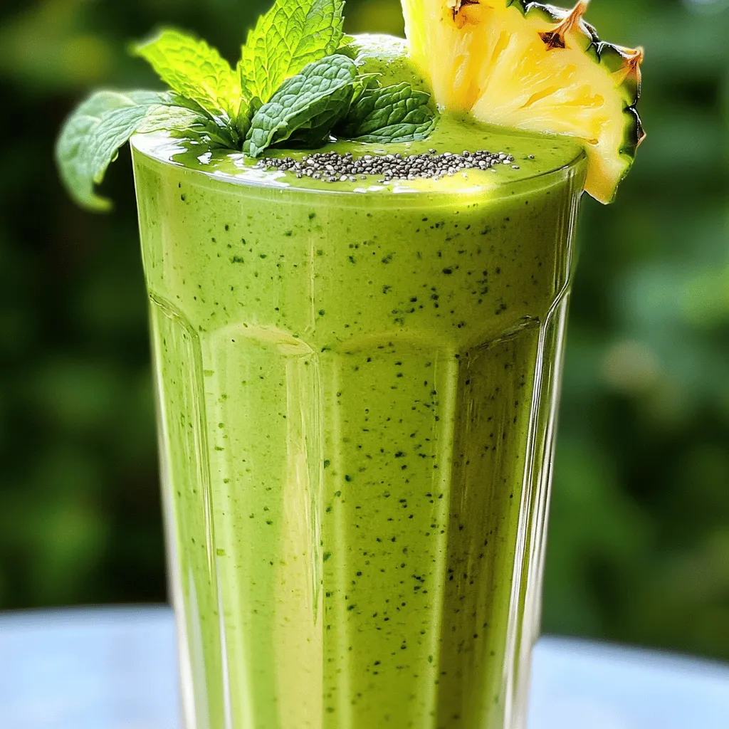Tropical Green Smoothie Lecker und Nährstoffreich
