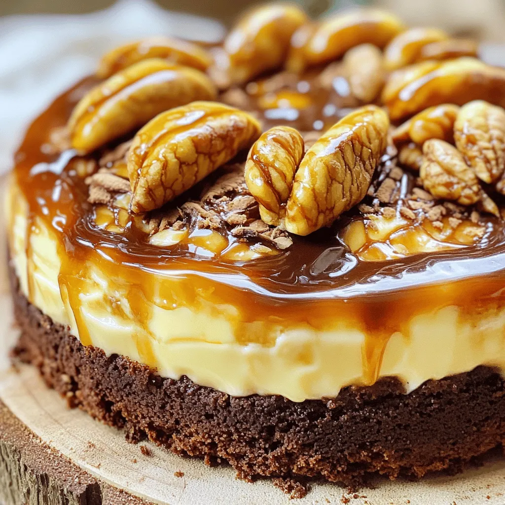 Karamell-Brownie-Cheesecake Einfache und leckere Auswahl