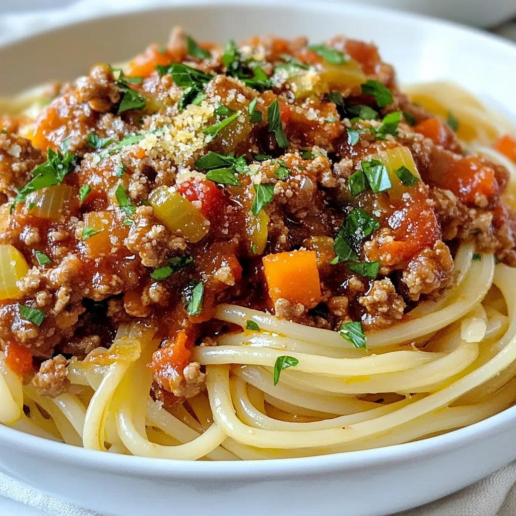 Knoblauch-Kräuter-Türkei-Bolognese Einfaches Rezept
