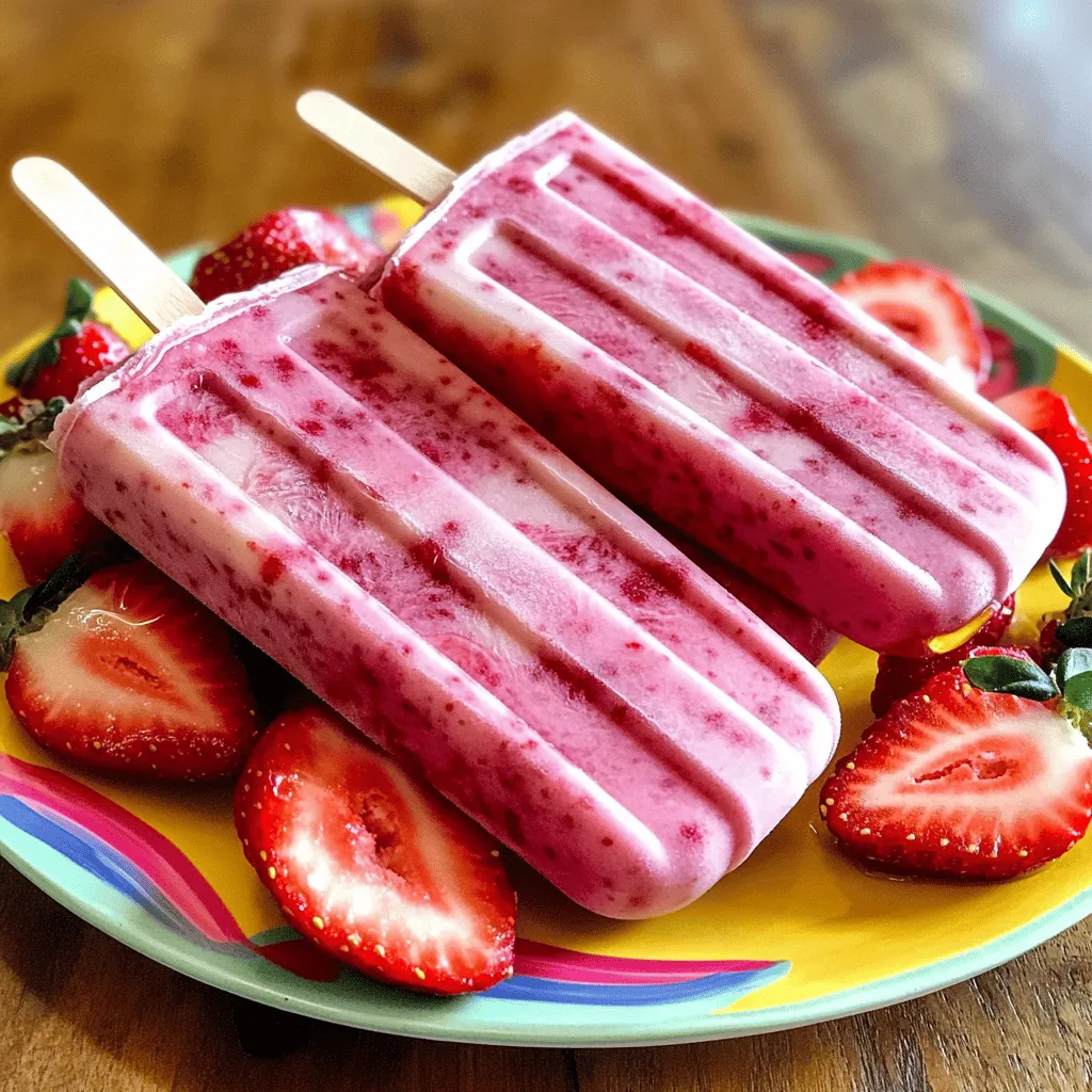 Um die besten Erdbeer-Popsicles zu machen, benötigst du einige einfache Zutaten. Hier sind die Hauptzutaten: - 500 g frische Erdbeeren, geputzt und halbiert - 200 ml Kokosmilch - 3 EL Honig oder Agavensirup (nach Geschmack) - 1 TL Vanilleextrakt - Eine Prise Salz