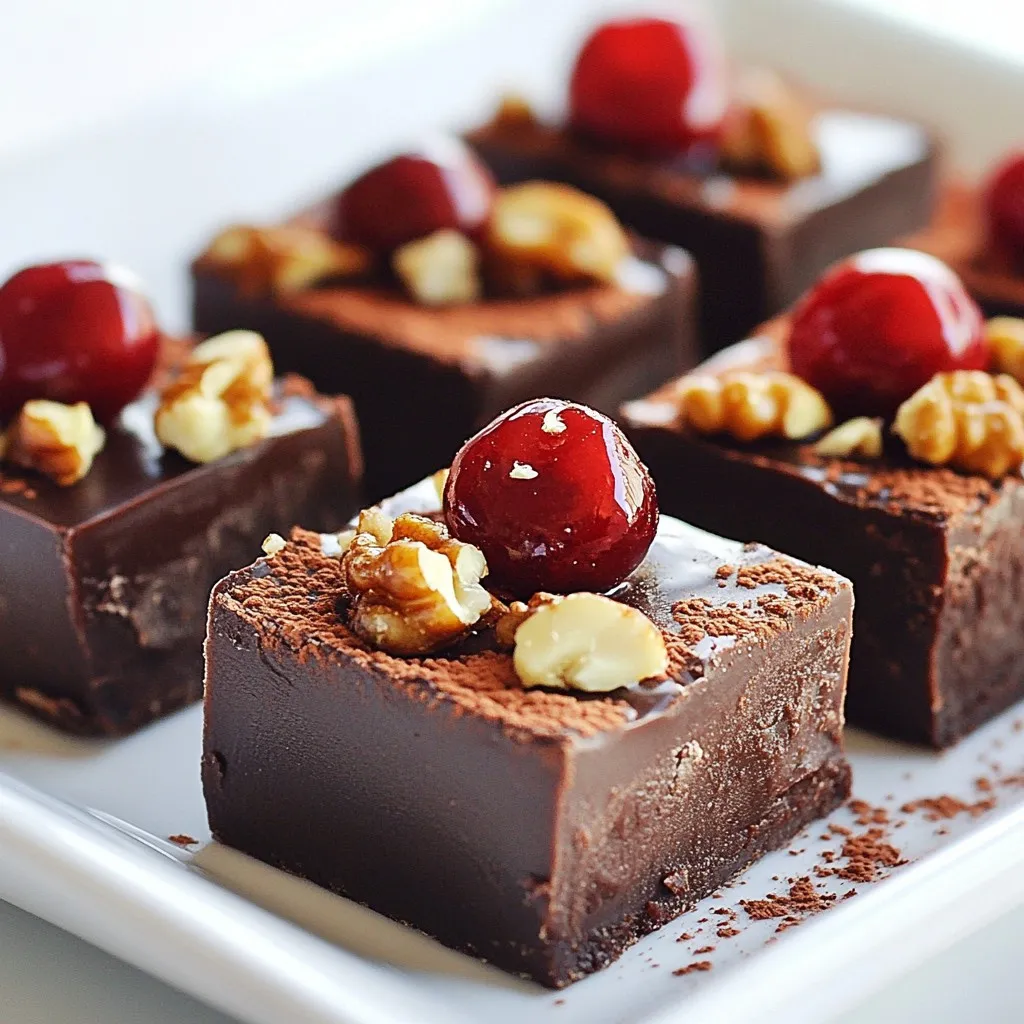 Chocolate Cherry Fudge Köstlicher Genuss für alle