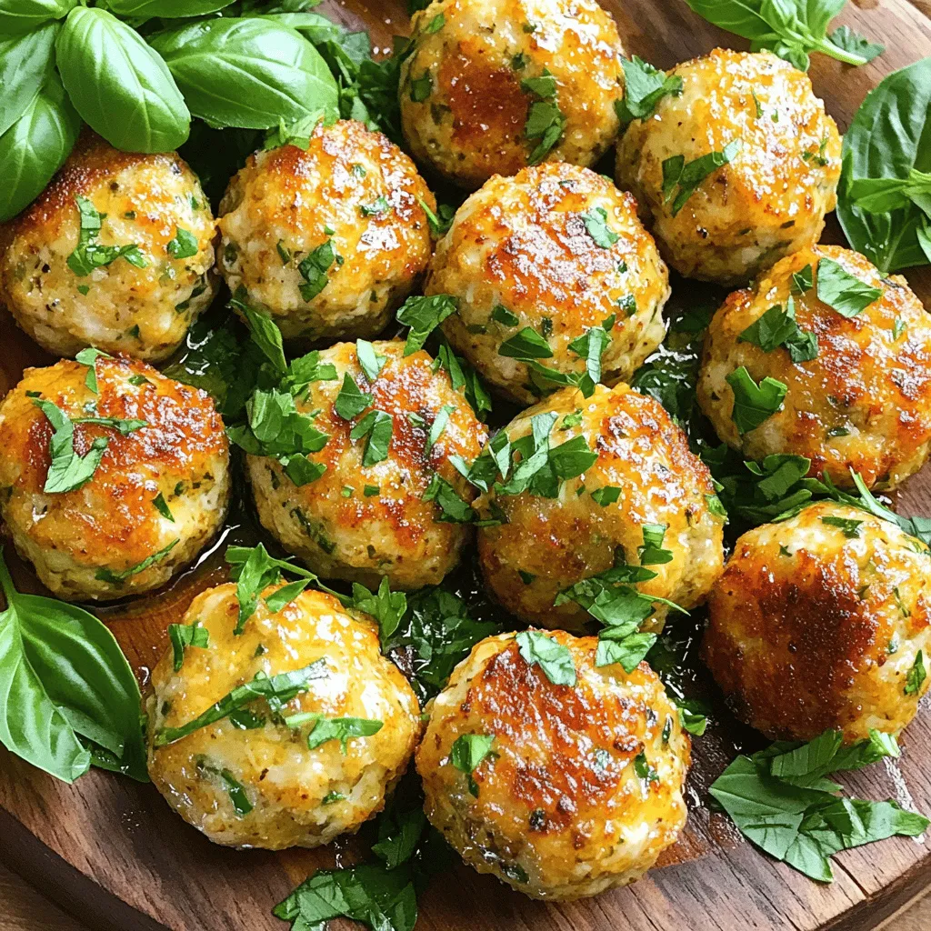 Knoblauch-Kräuter-Hähnchenfleischbällchen einfach zubereiten